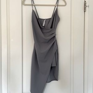 Spaghetti strap slit dress